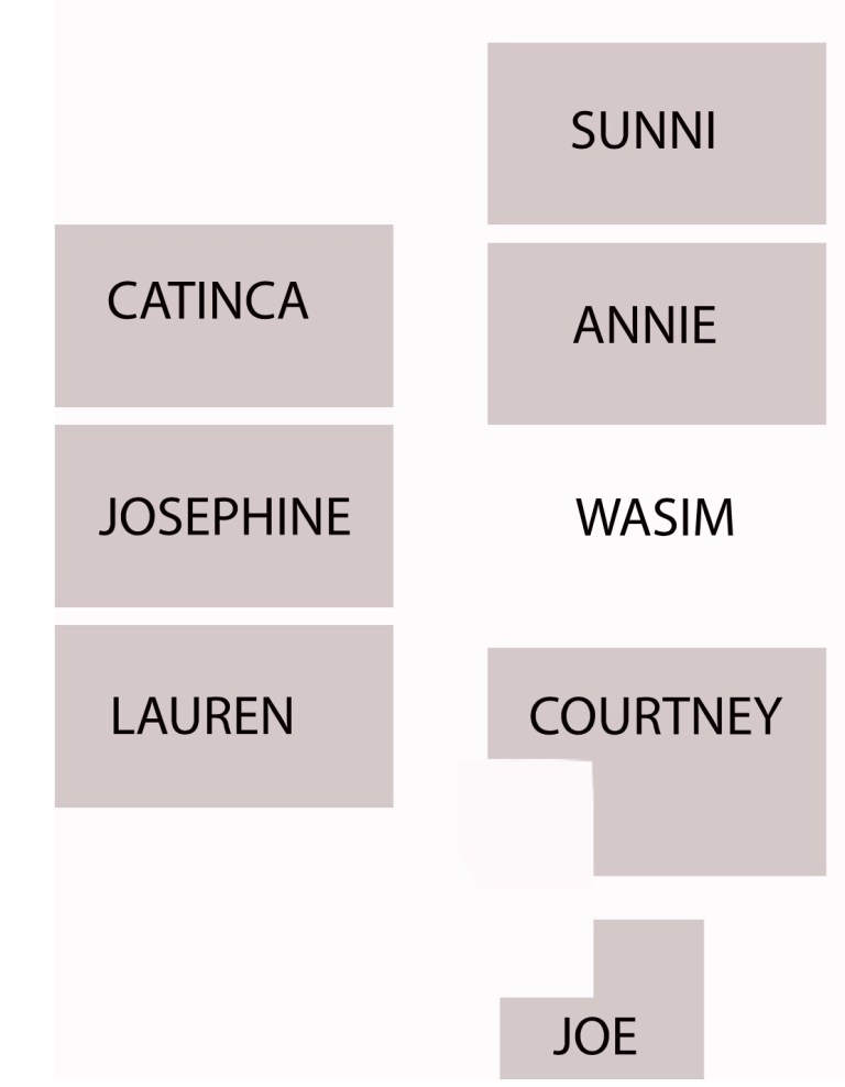 Downstairs degree show plan